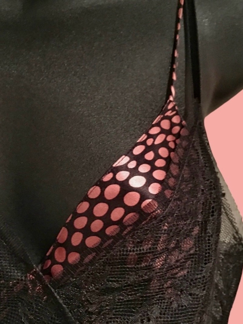 La Perla Tiered Lace Slip Dress Black Pink Silk Lingerie-Inspired Runway Gown 8 - Picture 7 of 16